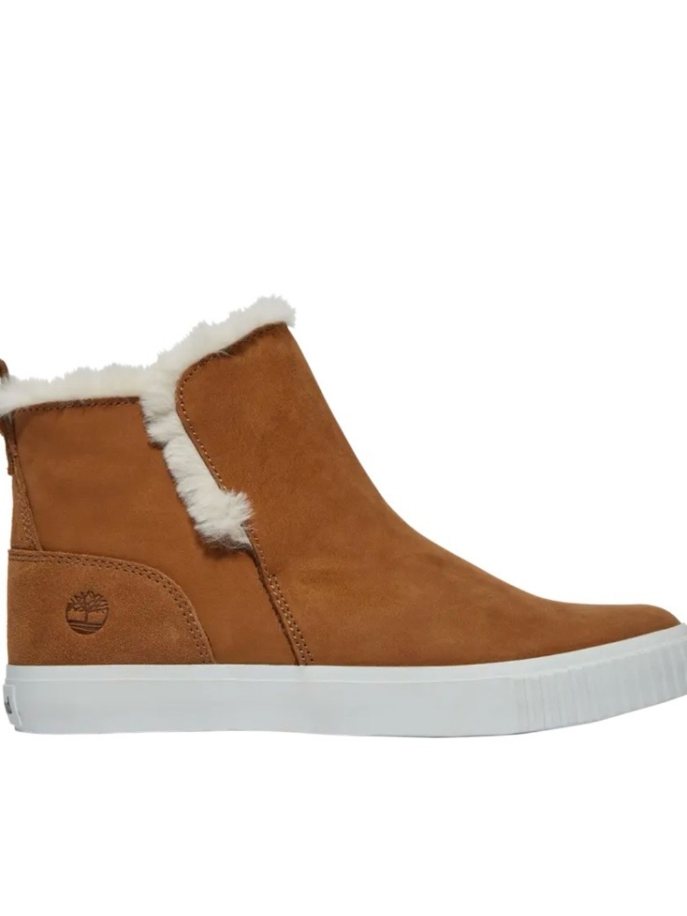 Timberland Tan Suede Faux-Fur Ankle Boot Sneaker